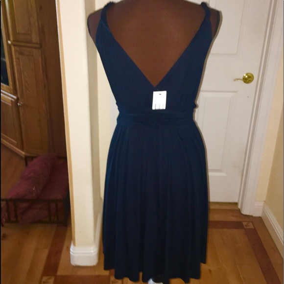 NWTS***DKNY / Navy Blue Grecian Dress / Size M - Picture 4 of 8